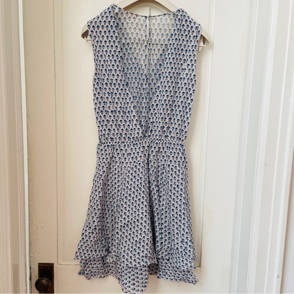 Rebecca Taylor Silk Blue and White Patterned Dress - Picture 2 of 11